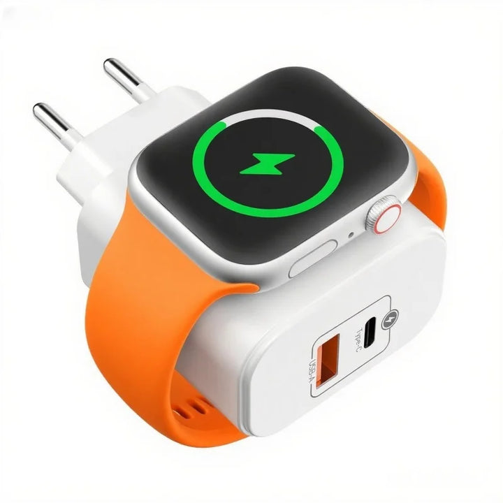 3-in-1 Wireless Charger for iPhone & Apple Watch | 20W PD