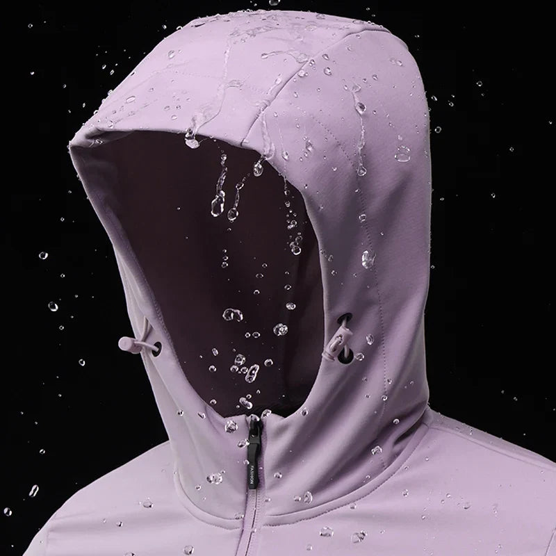 Women's Simple Long-Sleeve Hooded Jacket
