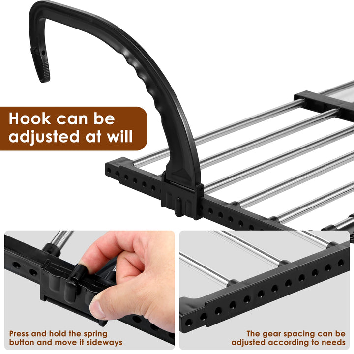 Extendable Radiator Airer | Over-Radiator Clothes Drying Rack, Stainless Steel