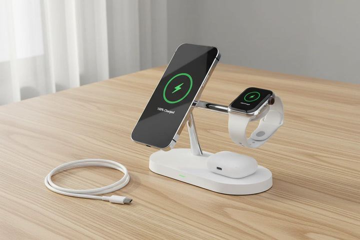 3 in 1 Wireless Charger Stand for iPhone 12-17 Apple Watch 4-10
