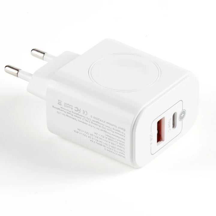 3-in-1 Wireless Charger for iPhone & Apple Watch | 20W PD