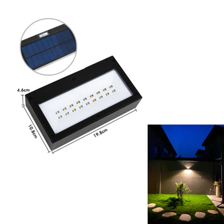 Outdoor Solar LED Wall Light – Waterproof Garden Wall Lamp | IP65