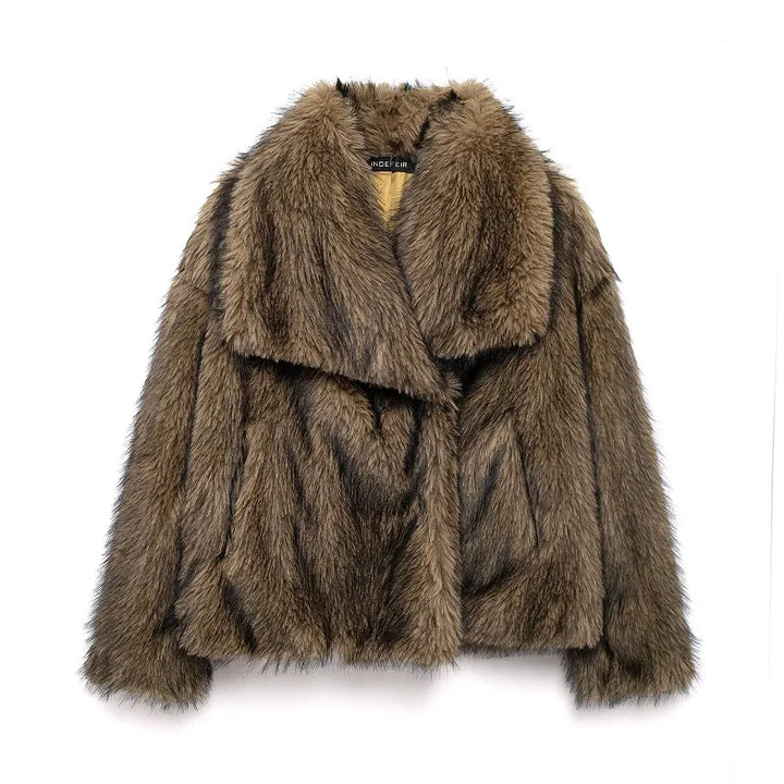 Women's Hooded Button-Front Coat for Cold Weather in Dark Grey