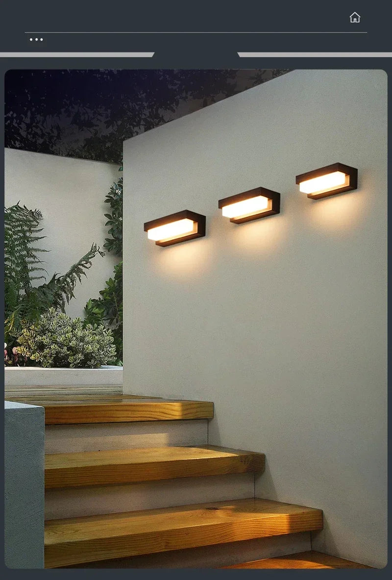 Outdoor Solar LED Wall Light – Waterproof Garden Wall Lamp | IP65