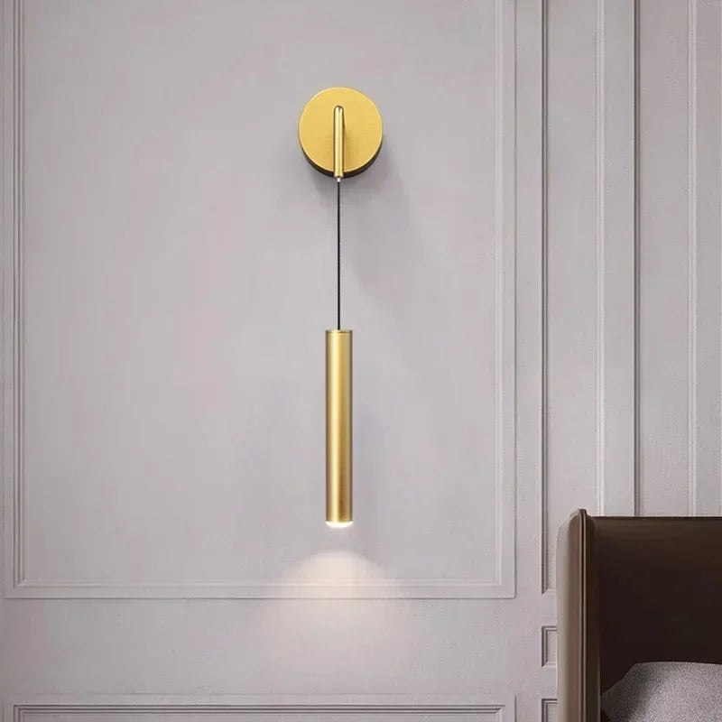 Modern Aluminium LED Wall Light – Minimalist Bedside Reading Sconce |