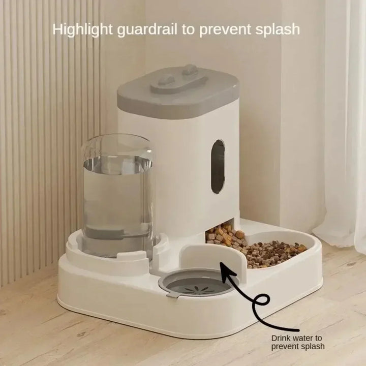 Automatic Gravity Pet Feeder with Water Fountain – Large Capacity Dog