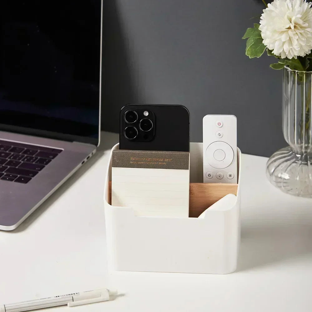 Remote Control Organiser – Desktop Storage Box for Remotes