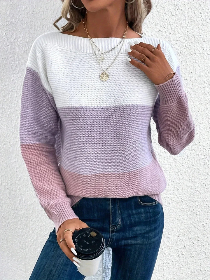 Women's Cashmere-Blend Winter Roll-Neck Top