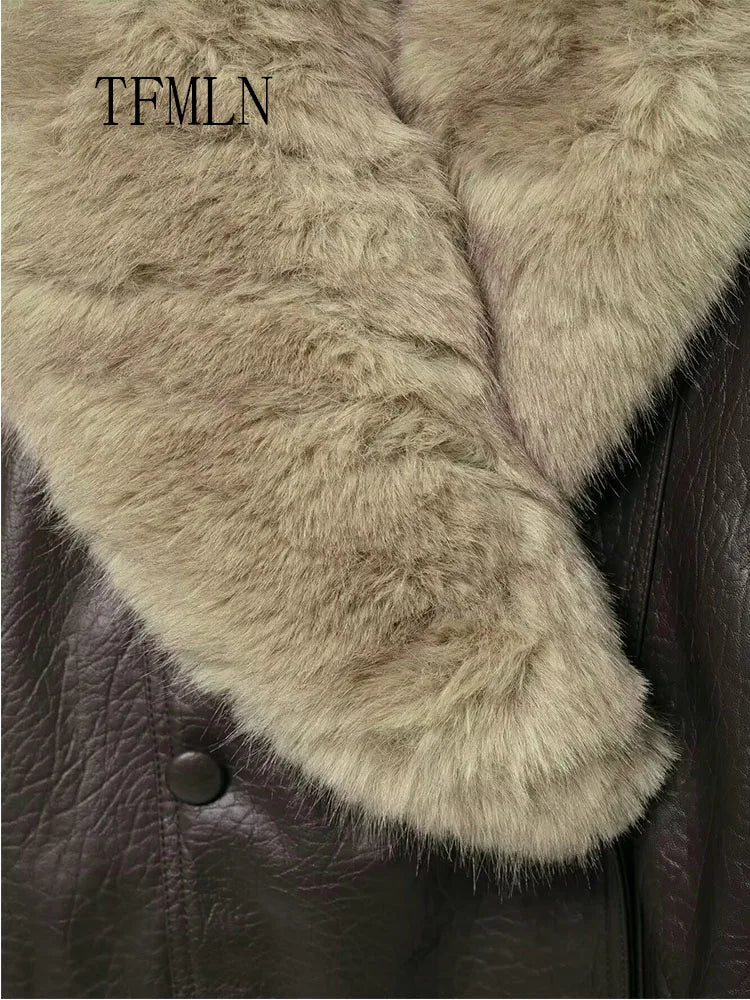 Women's Double-Breasted Oversized Coat for Cold Weather, image 3