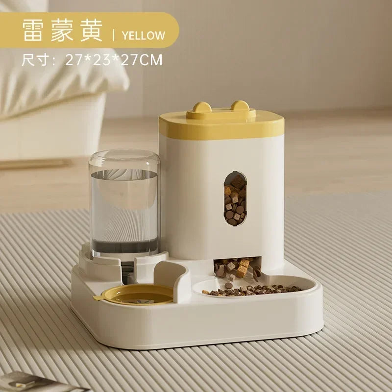 Automatic Gravity Pet Feeder with Water Fountain – Large Capacity Dog