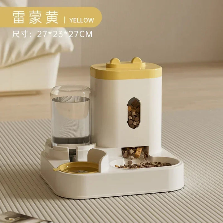 Automatic Gravity Pet Feeder with Water Fountain – Large Capacity Dog
