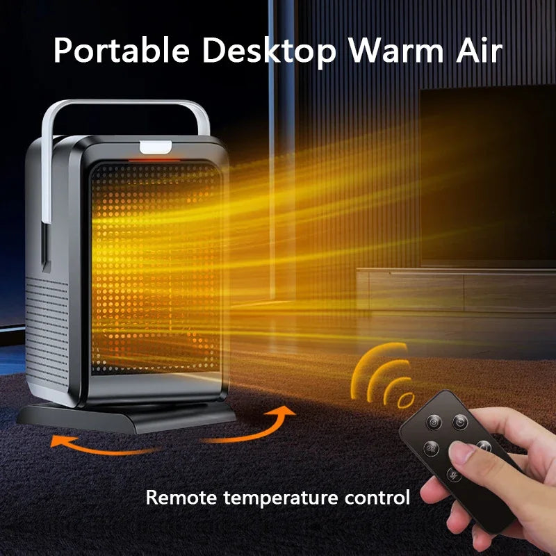 1000W oscillating ceramic heater with remote control