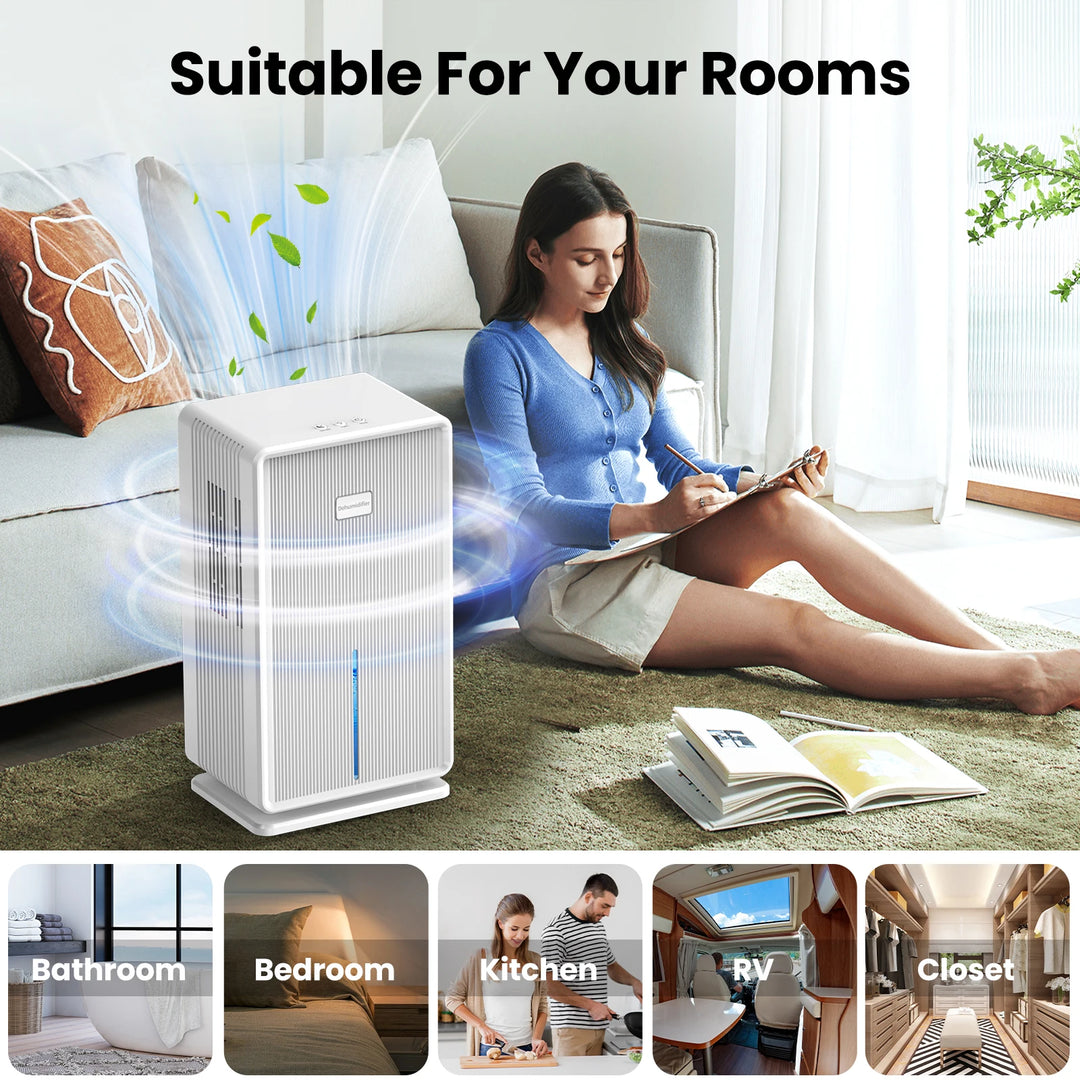 Whole-Room Dehumidifier | 4L Tank for Spaces up to 70m2