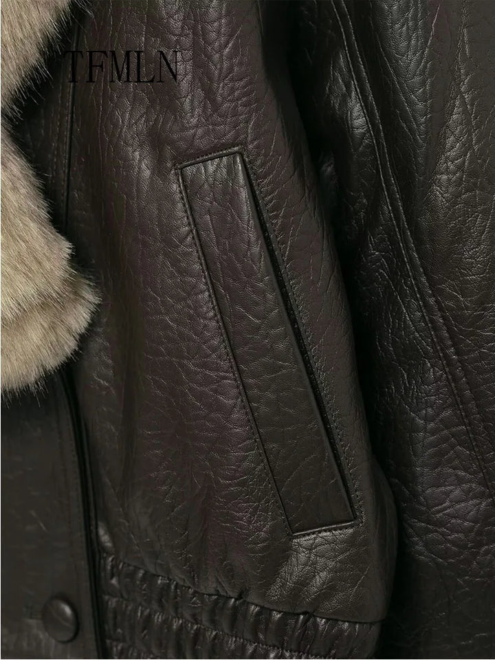 Women's Double-Breasted Oversized Coat for Cold Weather, image 4
