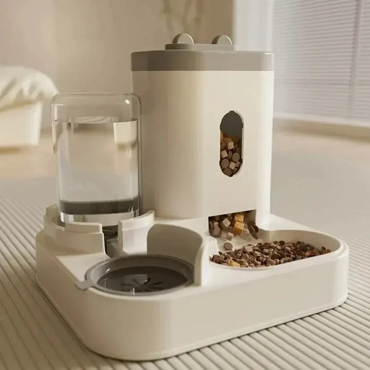 Automatic Gravity Pet Feeder with Water Fountain – Large Capacity Dog