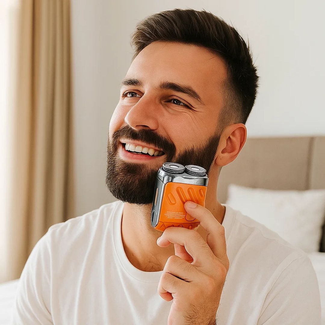 SmoothEdge | Rotary Electric Shaver – Dual-Ring Blades – Water-Resistant – Men's Grooming Bowlift 2