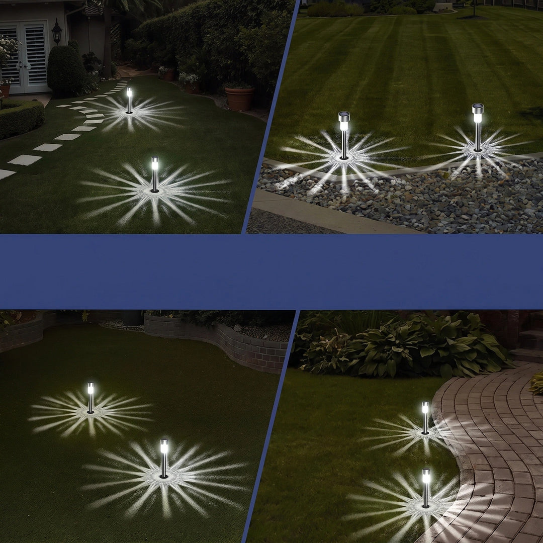 Solar Garden Stake Lights | Waterproof LED Pathway Landscape Lights 6