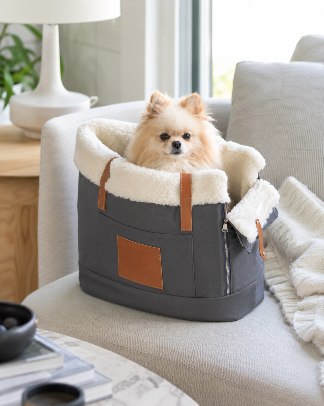 Stylish Dog & Cats Carrier Bag with Removable Lining 6