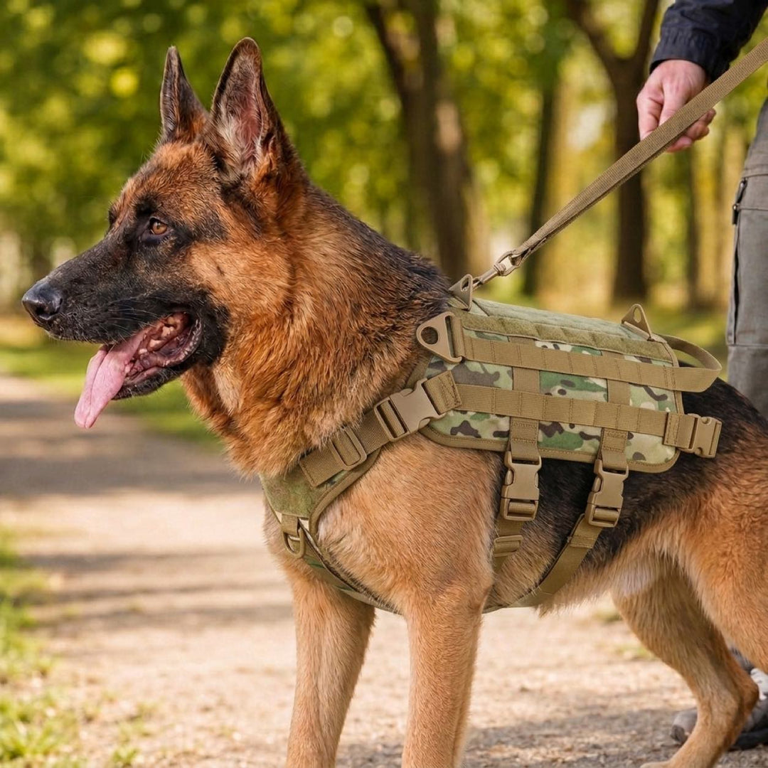 Tactical Dog Backpack Harness for Hiking & Daily Walks