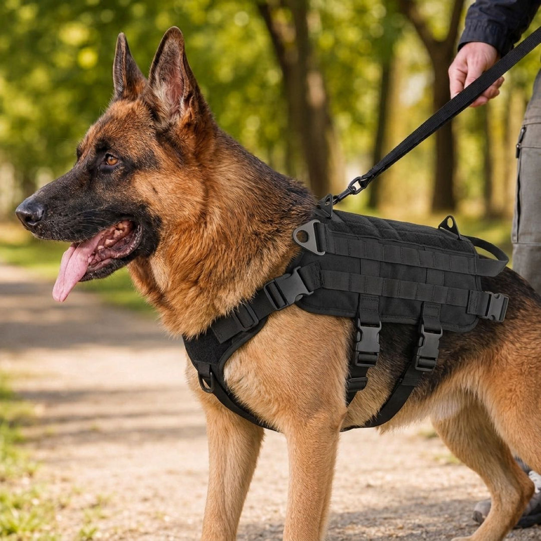 Tactical Dog Backpack Harness for Hiking & Daily Walks