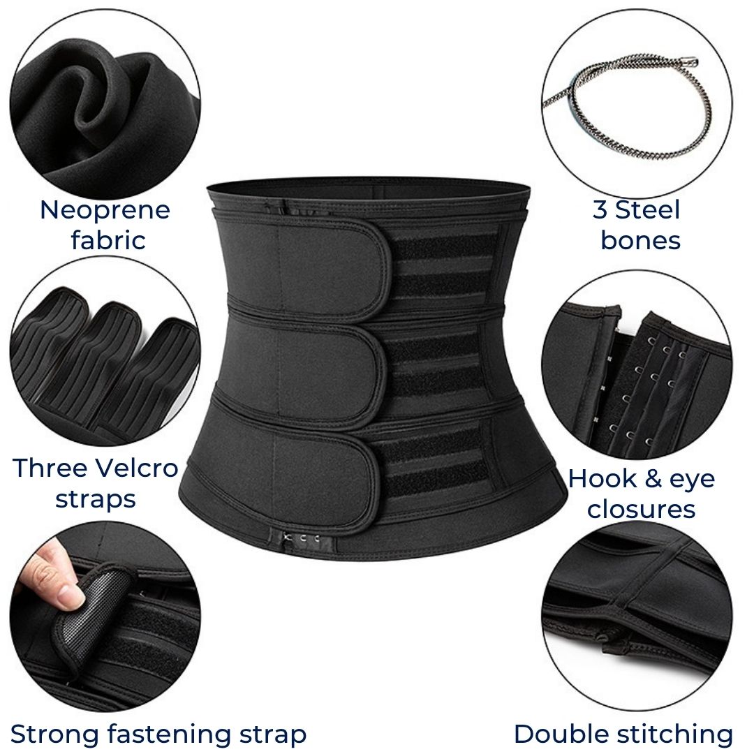 ThermoCore | Waist Trainer Belt – Triple Compression – Breathable Neoprene Fit – Post‑Workout & Postpartum Use Bowlift 5