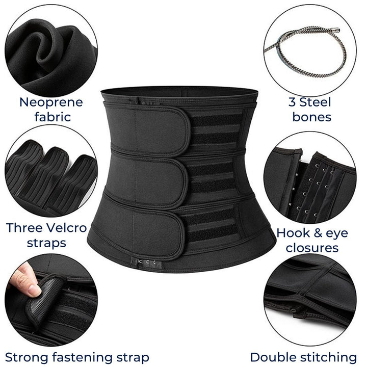 ThermoCore | Waist Trainer Belt – Triple Compression – Breathable Neoprene Fit – Post‑Workout & Postpartum Use Bowlift 5