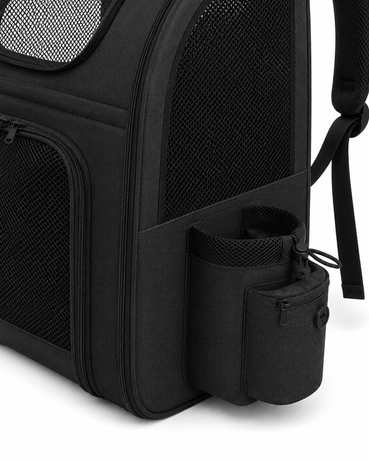Travel Companion | Large Cat Carrier Bag with Expandable Design | Breathable Panels for Comfortable Travel 4