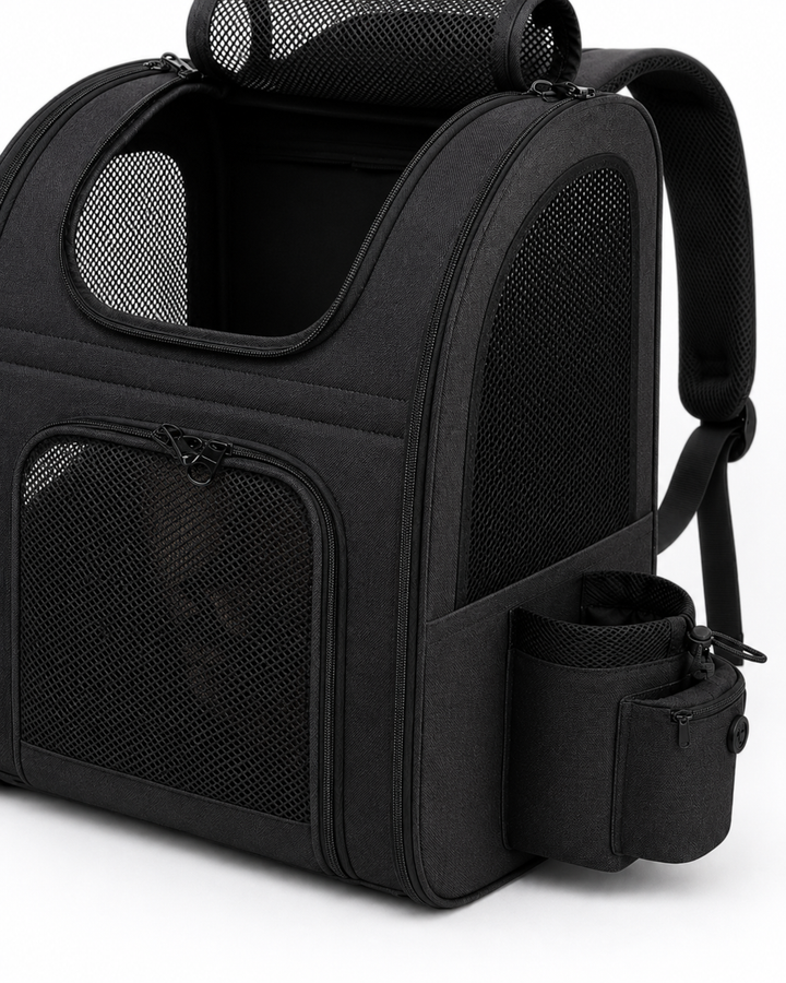 Travel Companion | Large Cat Carrier Bag with Expandable Design | Breathable Panels for Comfortable Travel 5