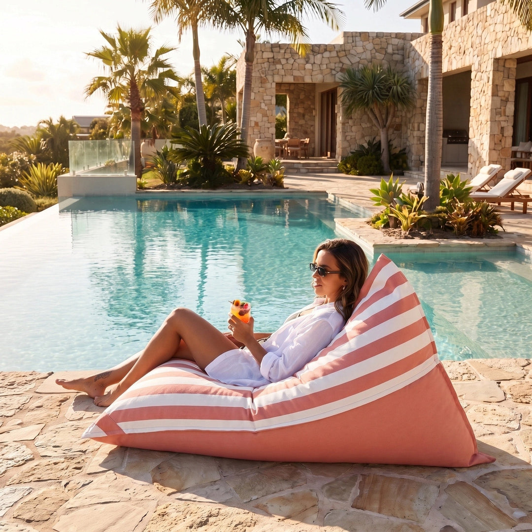 Triangle Bean Bag Chair Cover - UV Resistant Outdoor Bean Bag Cover 2