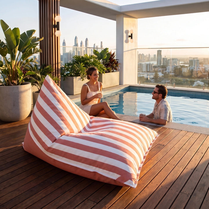 Triangle Bean Bag Chair Cover - UV Resistant Outdoor Bean Bag Cover 3