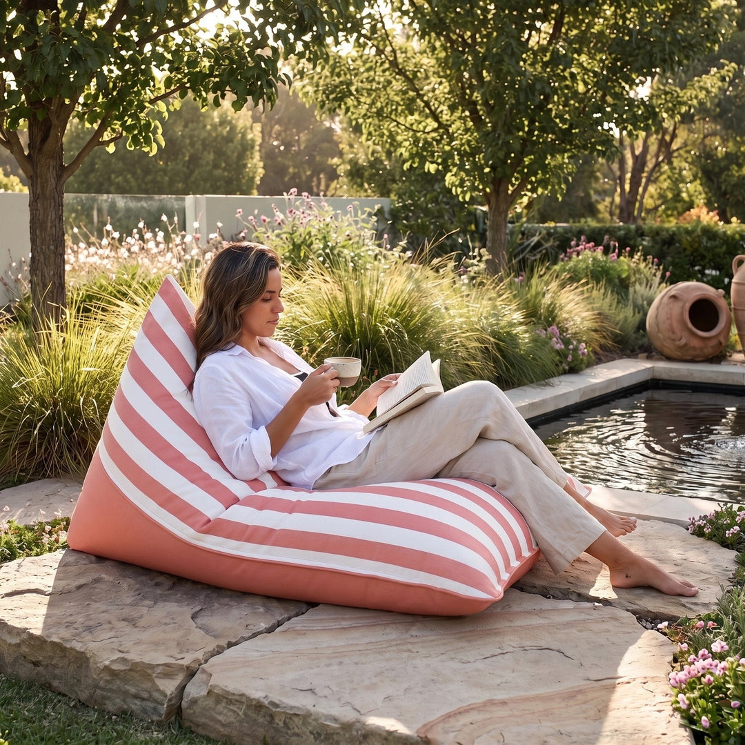 Triangle Bean Bag Chair Cover - UV Resistant Outdoor Bean Bag Cover 4