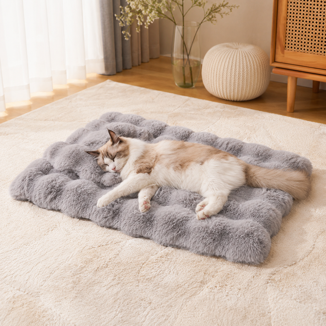 Ultra Soft Faux Fur Pet Mat for Cats & Dogs 2