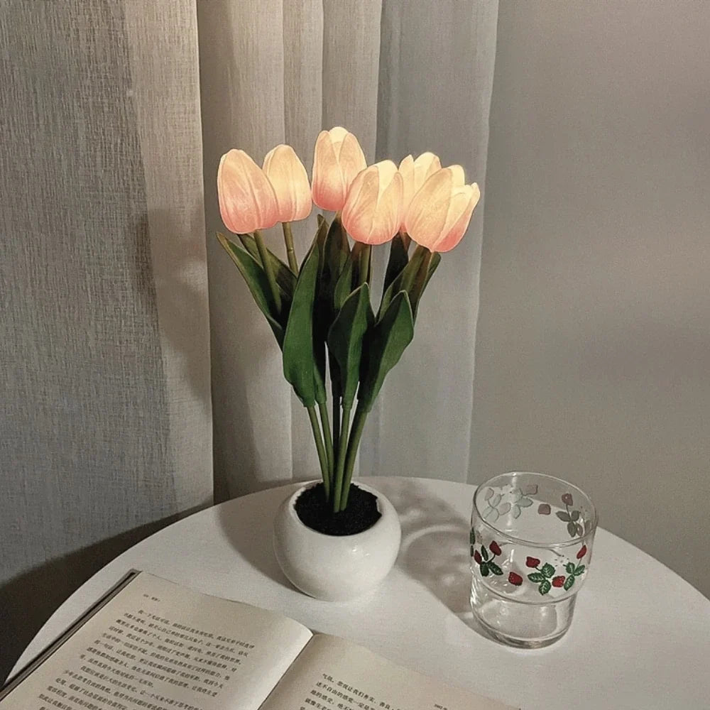 Tulip Night Light | Realistic Tulip Design, Durable Material