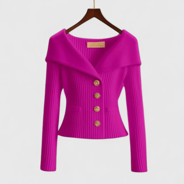 Oversized Cardigan for Women in Yellow in Pink