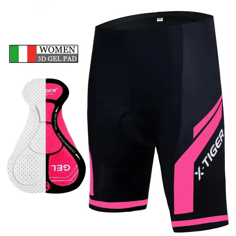 Women's Cycling Shorts with 3D Gel Pad | Breathable Padded Shorts