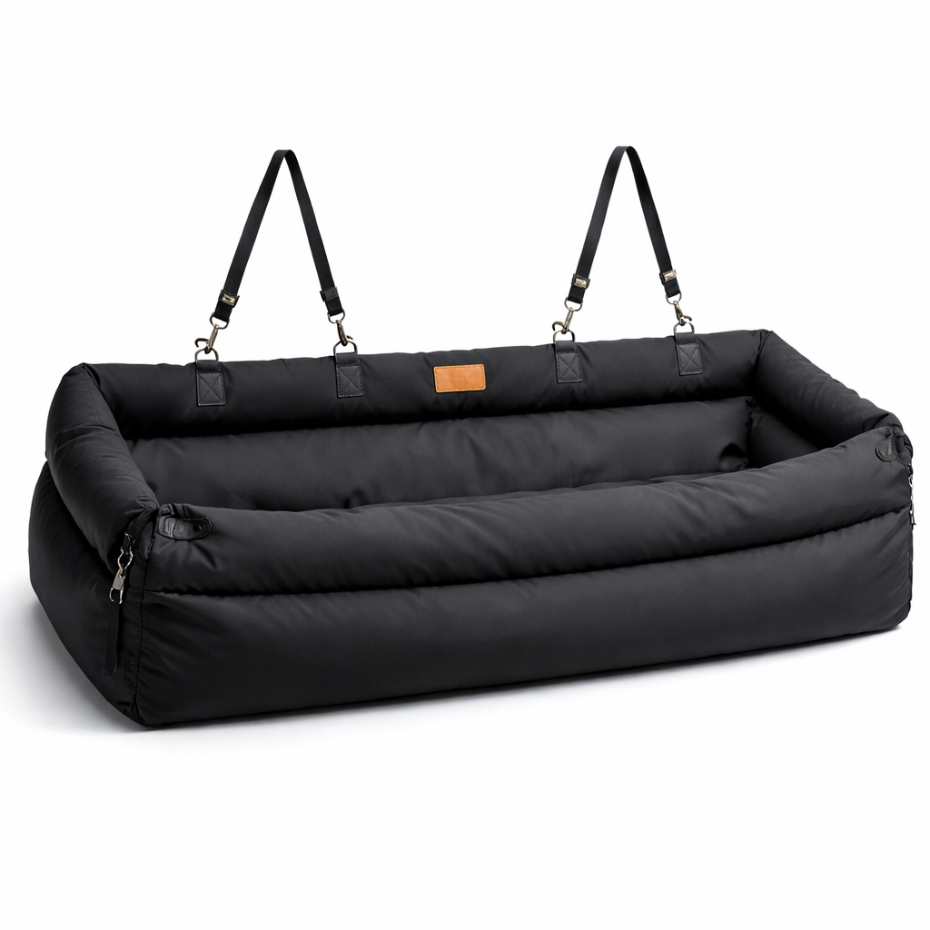 Waterproof Dog Car Seat Bed – Padded Travel Bed for Dogs 2