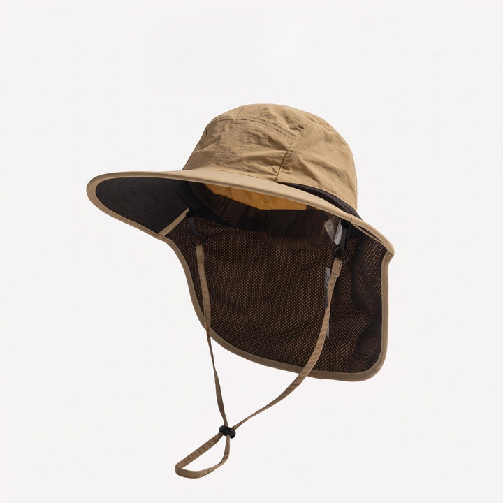 Wide Brim Sun Hat with Neck Flap - UPF 50+ UV Protection Hiking Hat 0