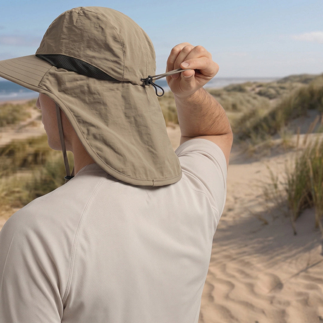 Wide Brim Sun Hat with Neck Flap - UPF 50+ UV Protection Hiking Hat 2