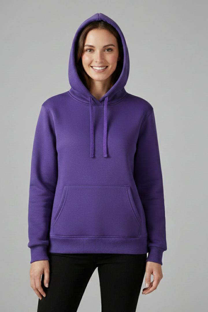 Women's Ribbed Hooded Sweatshirt, image 3