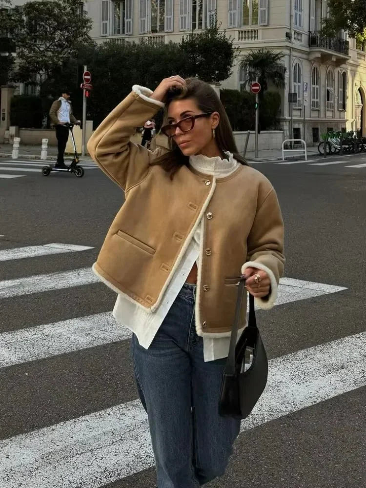 Women's Button-Front Oversized Coat for Everyday Wear (S-L), image 5