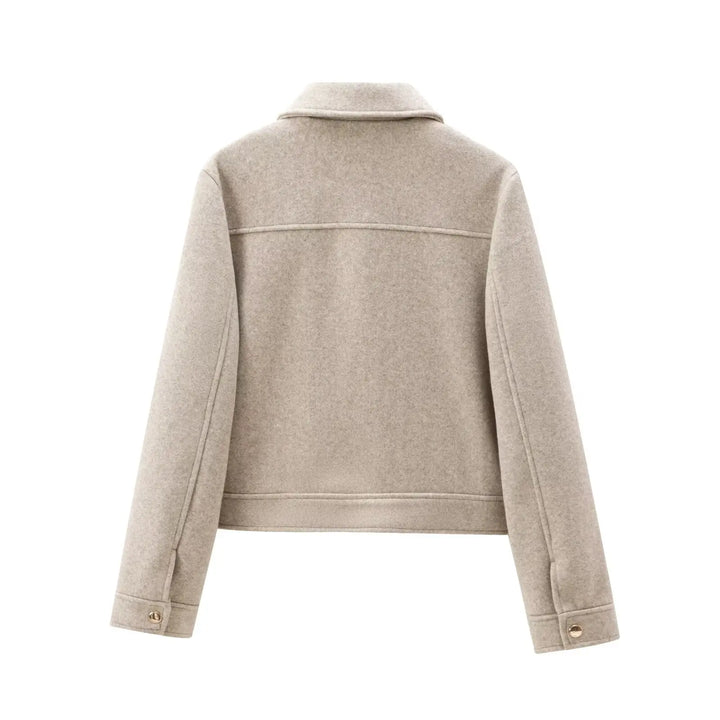 Zip-Through Jacket for Women in Black, image 5