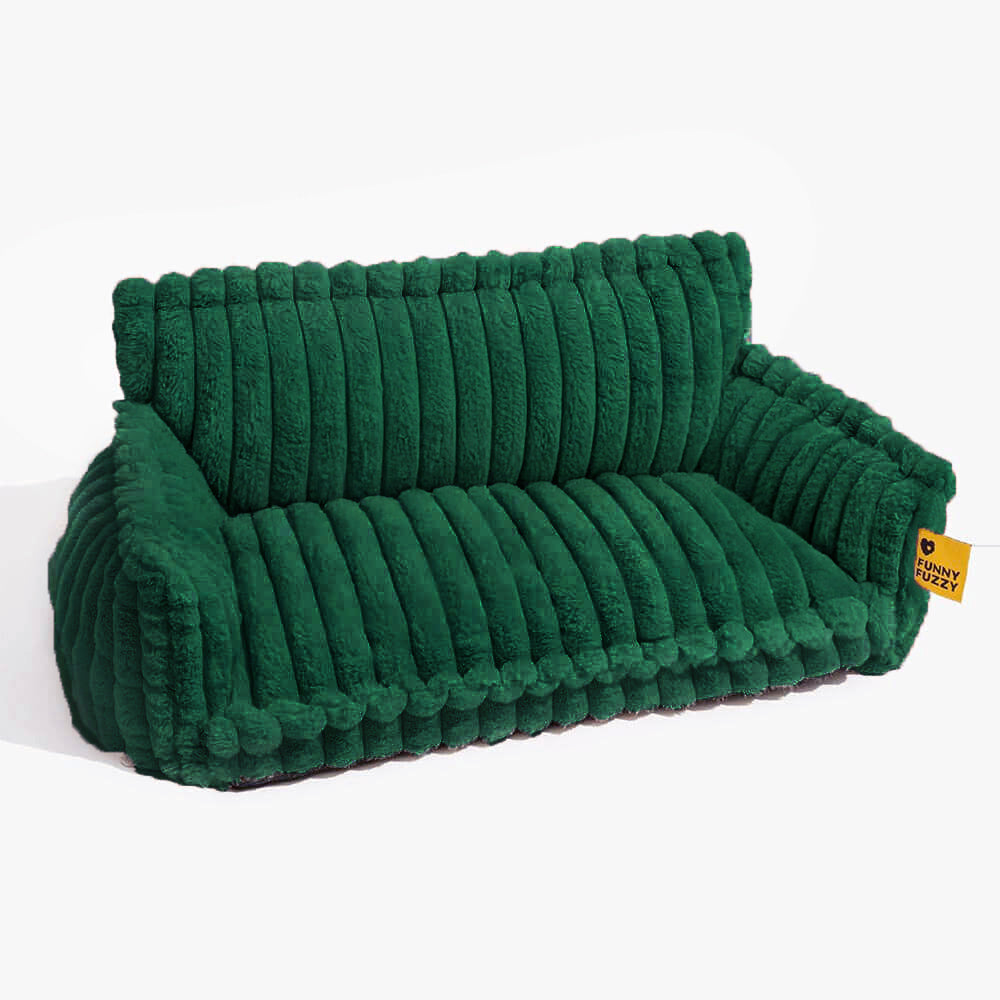 Orthopedic Dog Sofa Bed with Egg Crate Foam and Washable Plush Cover
