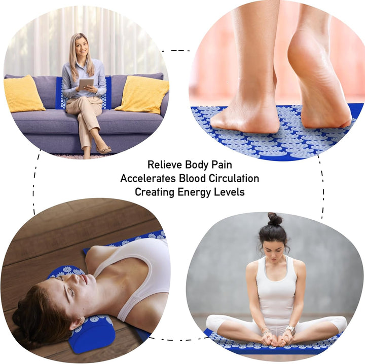 Acupressure Mat & Pillow Set