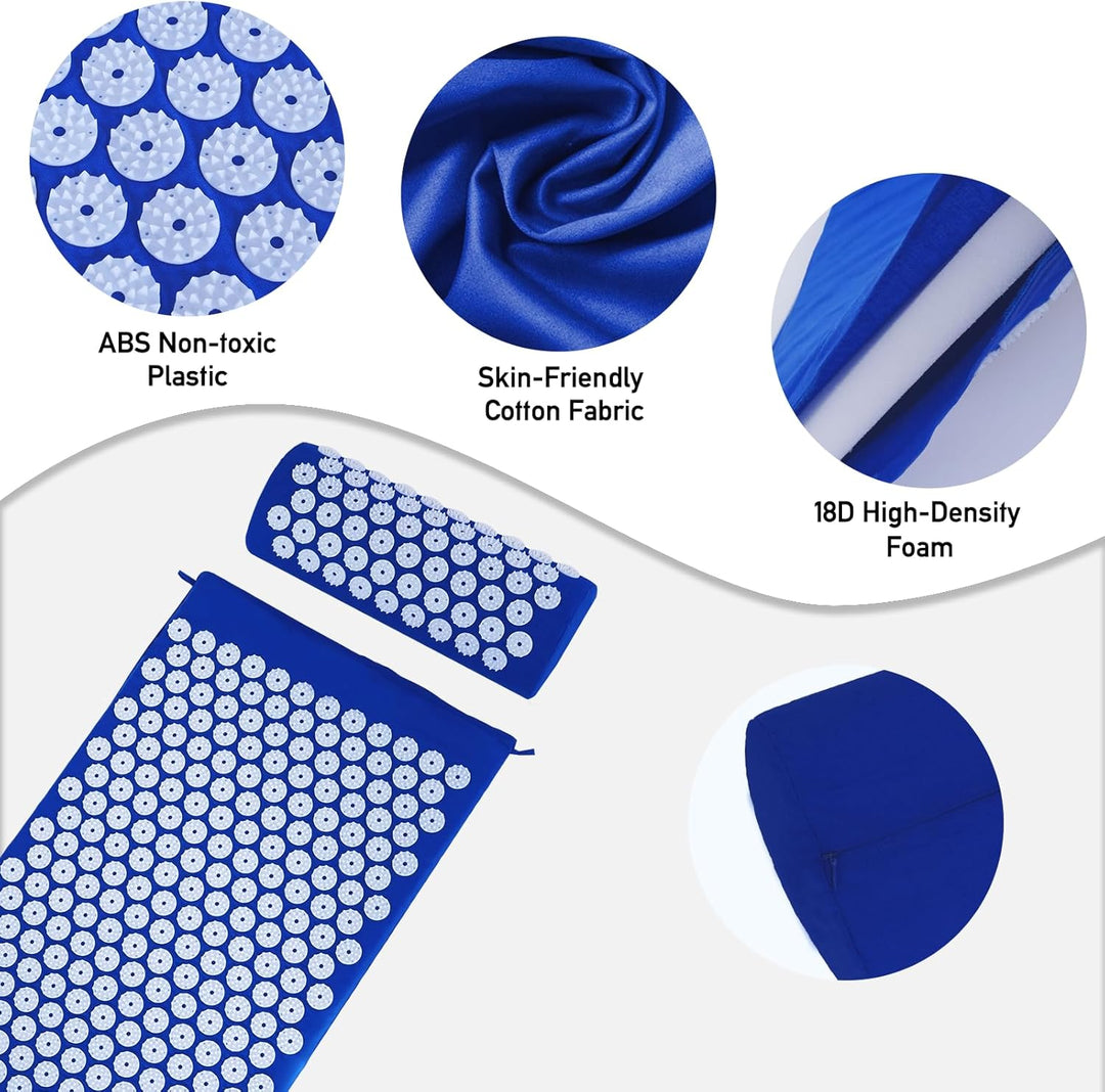 Acupressure Mat & Pillow Set