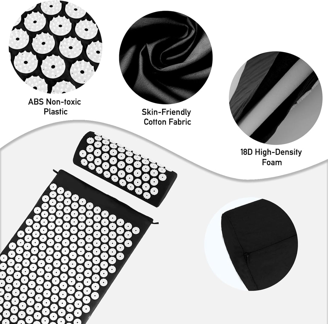 Acupressure Mat & Pillow Set