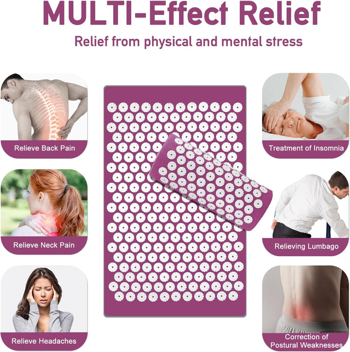Acupressure Mat & Pillow Set
