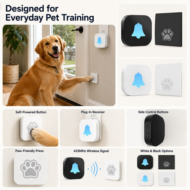 Wireless Dog Doorbell for Potty Training