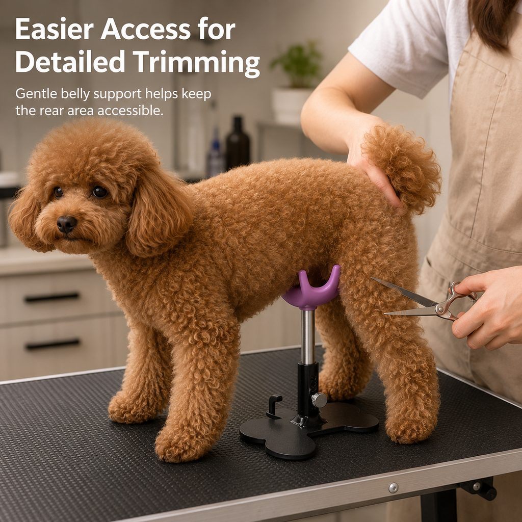 Adjustable Dog Grooming Support Stand for Small Dogs