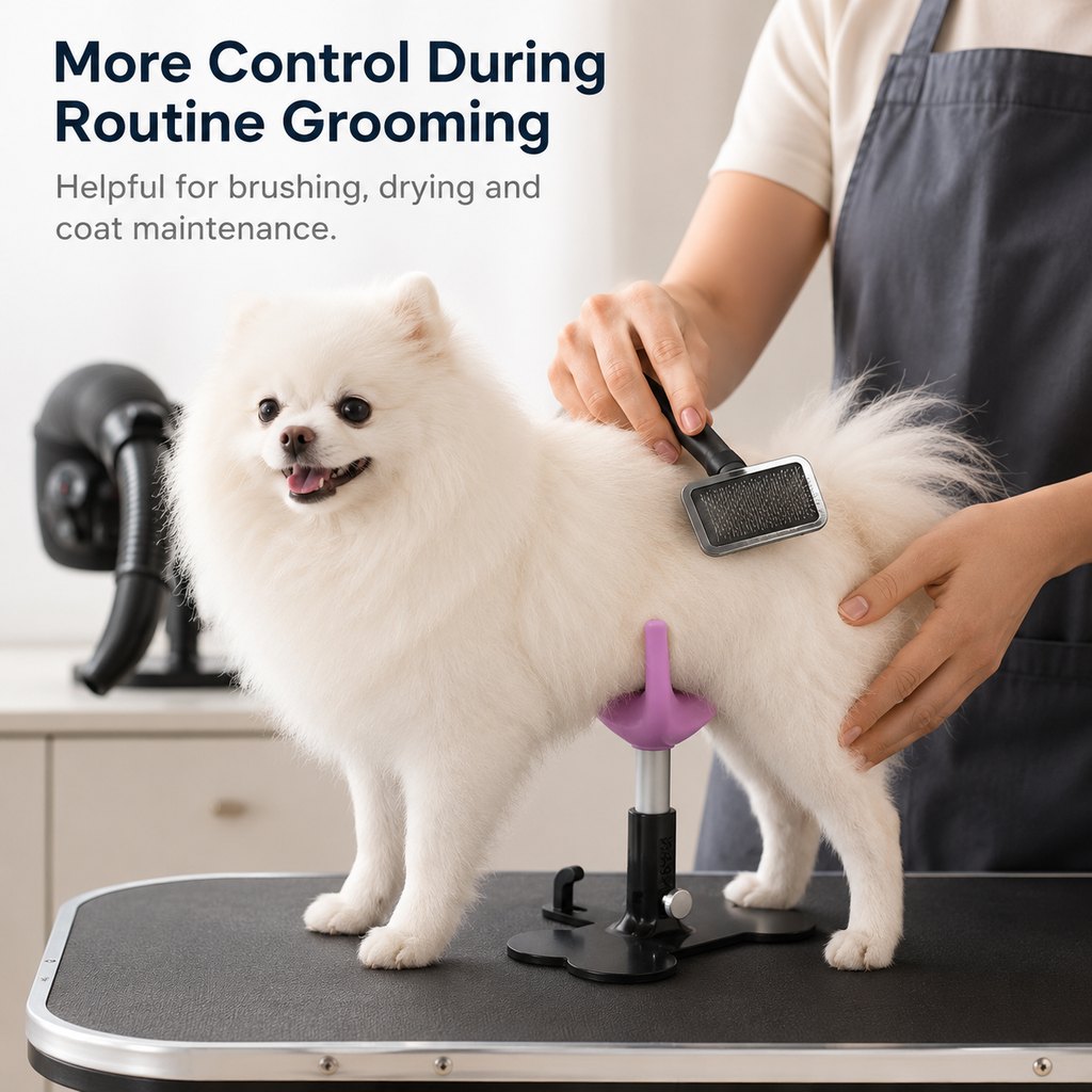 Adjustable Dog Grooming Support Stand for Small Dogs