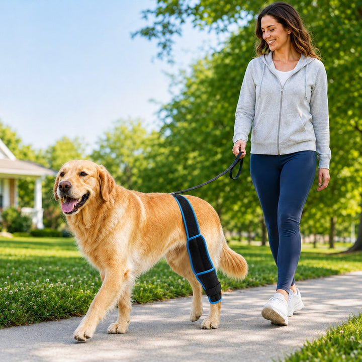 Adjustable Dog Leg Support Brace for Daily Walks | Support for Weak Front or Hind Legs